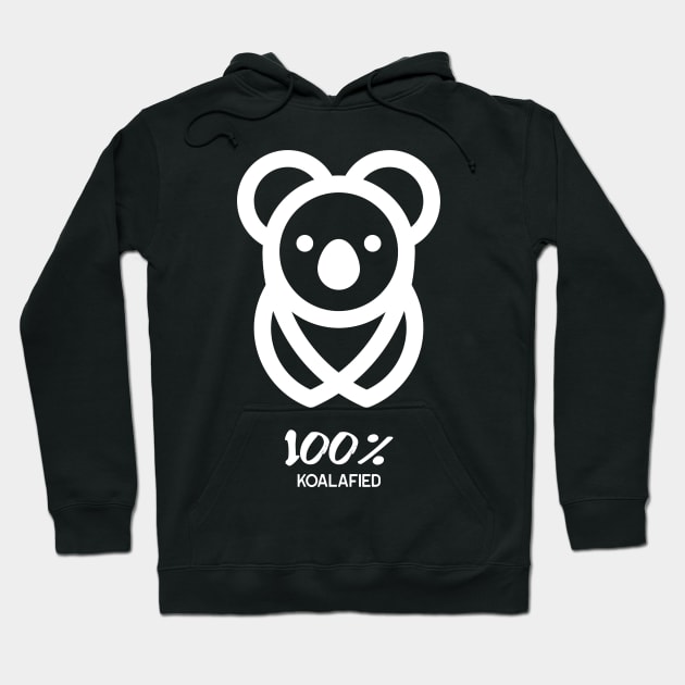 100 % Koalafied - Cute Koala Bear Design Hoodie by All About Nerds